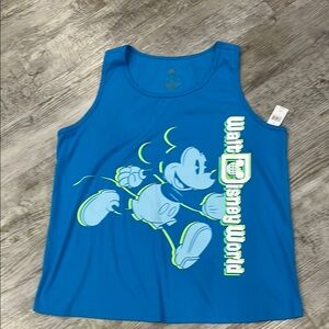 Disney tank top Mickey Mouse Blue Swim Tank Graphics womens 2X